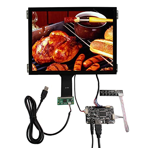 VSDISPLAY 10,4 Zoll 1024 x 768 IPS kapazitiver Touch-Panel LCD-Bildschirm und HDMI LVDs Controller Board, für DIY Flugsimulator Video Gaming Monitor von VSDISPLAY