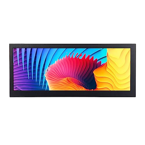 VSDISPLAY Tragbarer breiter Monitor, 12,3 Zoll 1920 x 720 FHD 700nit IPS LCD-Bildschirm, HDMI-USB-Anschluss, unterstützt Bild, 180-Grad-Drehung, automatischer Spielrucksack von VSDISPLAY