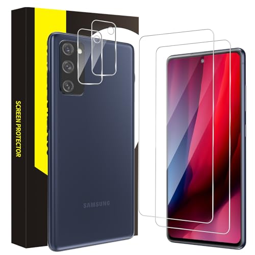 VSEER 2+2 Stück Schutzfolie für Panzerglas für Samsung Galaxy S20 FE 5G, 2.5D Kante Stoßfeste Displayschutzfolie für Samsung Galaxy S20 FE, HD-Klar Anti-Kratzer S20 FE 5G Blasenfrei Schutzglas Folie von VSEER