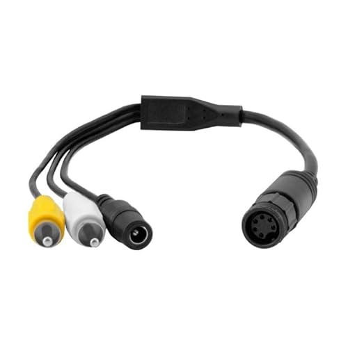 VSG24 93014 - Rückfahrmonitor Adapterkabel Anschlusskabel Cinch Adapter (RCA, Video, Audio) 12V-24V (für WAECO | DOMETIC) von VSG24