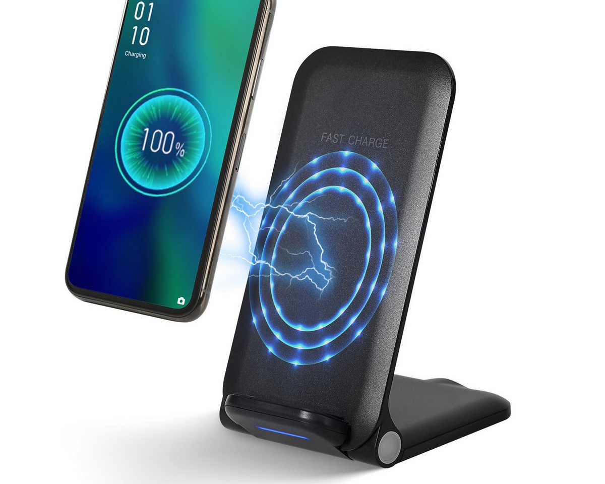VSIUO 15W Drahtloses 3-in-1 Ladegerät , Fast Wireless Charger (Qi Induktive Ladestation,Faltbar, iPhone 15/15 Pro/14 /14 Pro/13/12/11//X/XS/8/8 Plus, Apple Watch und AirPods Wireless Ladestation/Ladeständer) von VSIUO