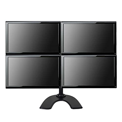 Universeller TV-Ständer, TV-Wandhalterung, vier Bildschirme, Tisch-TV-Ständer, nahtlose Nähte, TV-Ständer, höhenverstellbar, Tisch-TV-Basis, passend für 43,2-68,6 cm (17-27 Zoll) von VSULZVNU