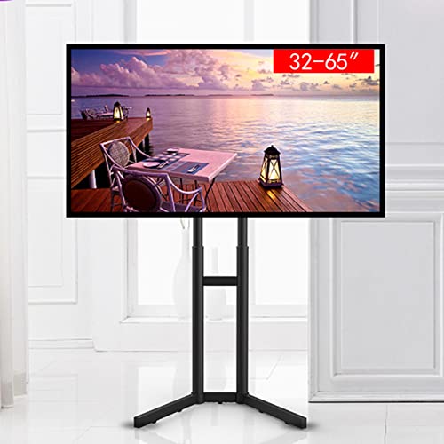 VSULZVNU Universeller TV-Ständer Boden-TV-Ständer für 32-65 Zoll Bildschirm, höhenverstellbare TV-Ständerhalterung mit Kabelmanagement, platzsparendes Design von VSULZVNU