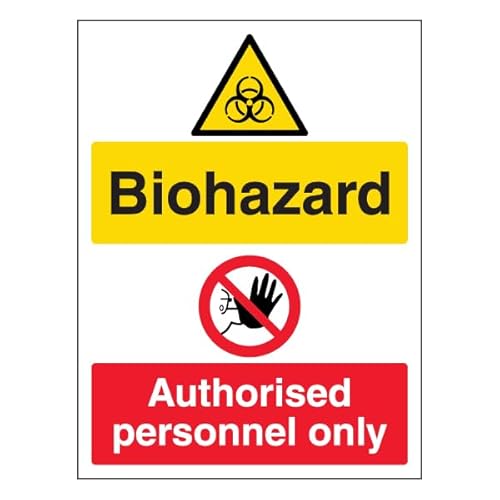 V Safety Biohazard/Authorised Personal Only Sicherheitsschild aus Aluminiumverbundstoff, Hochformat, 300 x 400 mm, 3 mm V Safety Biohazard/Authorised Personal Only Sicherheitsschild aus Aluminiumverbundstoff, Hochformat, 300 x 400 mm, 3 mm von VSafety