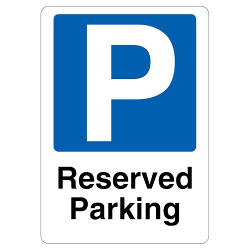 V Safety Reserved Parking – Blue Parking, 210 x 297 mm (A4), 3 mm Aluminiumverbund-Sicherheitsschild von VSafety