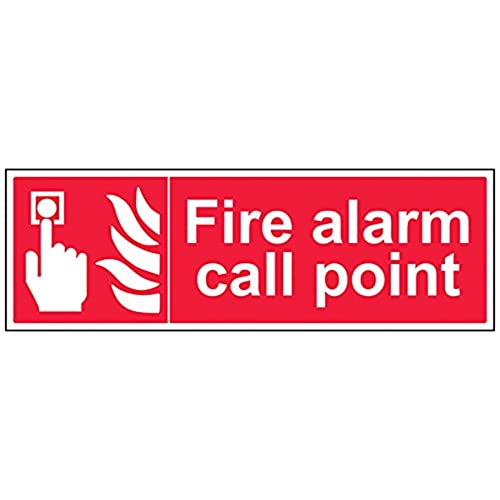 vsafety 13022bp-s Fire Equipment, Schild, Fire Alarm Call Point", selbstklebend, Landschaft, 600 mm x 200 mm x 200 mm, rot von VSafety