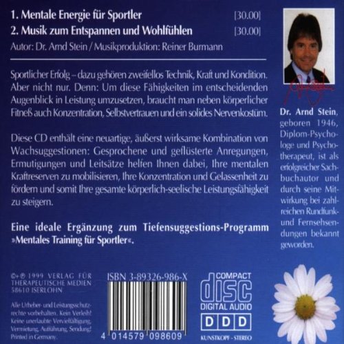 Mentale Energie für Sportler - Dynamisch und leistungsfähig durch positive Leitsätze von VTM - Verlag für Therapeutische Medien