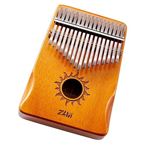 Vaguelly 1 Satz 17 Daumen Schlüssel Instrument Mini-harfe Aufkleber Mini-keyboard-klavier Musical Tragbar Fingerklavier Mini-kalimba Für Anfänger Mini-kalimba-klavier Mahagoni von Vaguelly