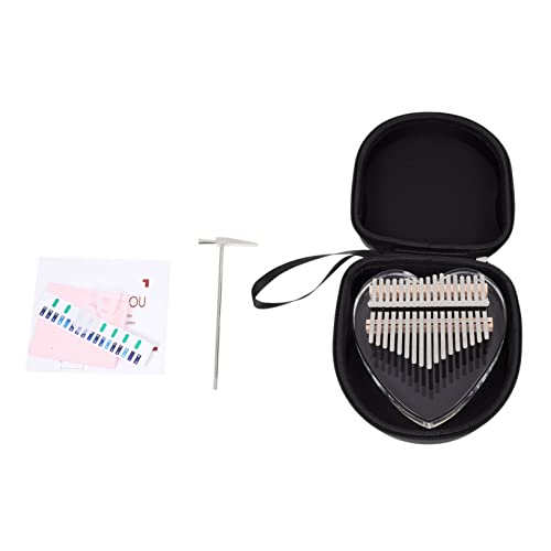 Vaguelly 1 Satz 17-Ton Kalimba Musical Zubehör Bausatz Klaviertastatur Digitalpianos musikinstrumente kinderinstrumente Geschenkidee dexte metall kreatives Daumenklavier Fingerklavier Acryl von Vaguelly