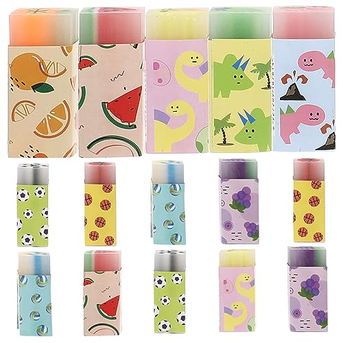 Vaguelly 15St Radiergummi Mini Stifte + Bleistift Schulmaterial für Kinder Bleistifte für Kinder Block briefpapier kinder erasers for für Kinder Kinderbedarf PVC Colorful von Vaguelly