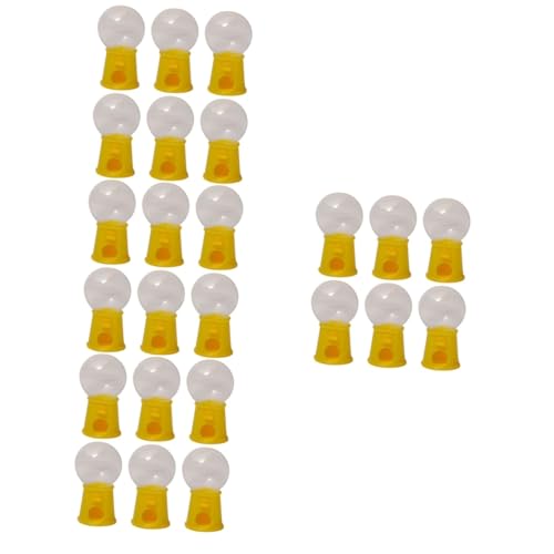 Vaguelly 24 Stk Mini-gacha-maschine Spardose Für Kaugummiautomaten Kaugummiautomatenball Kaugummiautomaten Spielzeug Kaugummiautomaten Für Süßigkeiten Kaugummispender Yellow Plastik von Vaguelly