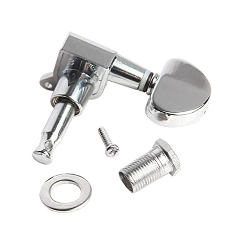 Vaguelly 6St Kopf einer akustischen Gitarre acoustic guitar akkustikgitarre guitar accessories Gitarrenmechanik stimmen Tuner Gitarrenpflock stimmgerät für akustische gitarre Silver von Vaguelly