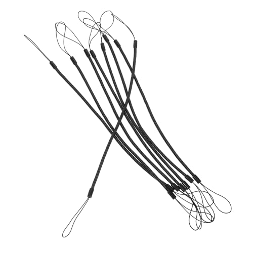 Vaguelly 8 Stück Handyriemen Anti-Verlust-Stift-Lanyard Tether Lanyards Schlüsselband stiftschlaufe schlüsselanhänger Seil Federbänder für Stift Praktische Lanyard Plastik Black Vaguelly 8 Stück Handyriemen Anti-Verlust-Stift-Lanyard Tether Lanyards Schlüsselband stiftschlaufe schlüsselanhänger Seil Federbänder für Stift Praktische Lanyard Plastik Black von Vaguelly