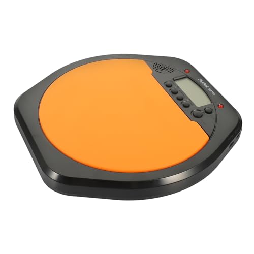 Vaguelly Metronom Elektrische Trommel Schlagzeug Digitales Drumpad Tisch-drum-pads Snare-drum-ständer Drumpad Üben Drum-simulations-pad Trommelmatte Lcd-display-drum-pad Abs Silikon Orange von Vaguelly