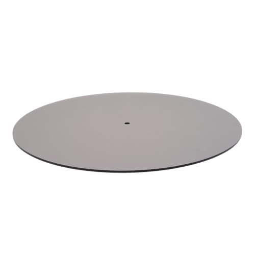 Vaguelly Schallplattenmatte Aus Vinyl Rekord-slipmat Platte Für Plattenspieler Vintage Plattenspielerteile Gleitmatten Für Plattenspieler Zubehör Für Schallplatten Vinyl-slipmat Acryl Black von Vaguelly