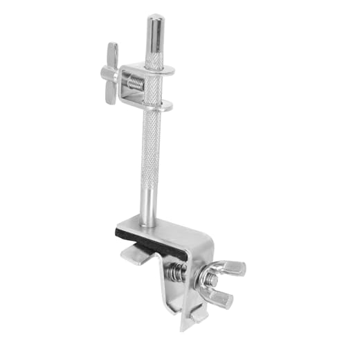 Vaguelly Ständer für Trommelglocken Nuss Halteclip für Kuhglocken Cowbell holder Bass drum accessory standherd Kuhglockenhalter für Trommel Cowbell-Verlängerungsclip Verzinkter Stahl Silver von Vaguelly