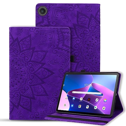 Vaitasy Hülle Huawei MediaPad M5/ M5 Pro 10.8 Zoll 2018 Schutzhülle Anti-Kratzer PU Leder Flip Hülle mit Ständerfunktion für MediaPad M5 Pro 10.8" - Mandala Lila von Vaitasy