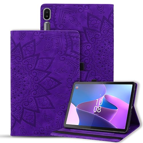 Vaitasy Hülle Samsung Galaxy Tab S6 10.5 Zoll 2019 Schutzhülle Multi-Winkel Folio Hülle mit Stifthalter für Galaxy Tab S6 2019 SM-T860/SM-T865 - Mandala Lila von Vaitasy