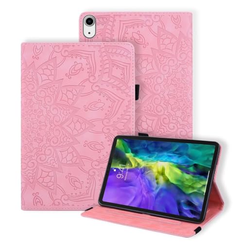 Vaitasy Hülle iPad Mini 7 (A17 Pro) 2024/ iPad Mini 6 8.3 Zoll Schutzhülle Anti-Kratzer PU Leder Flip Hülle mit Auto Schlaf/Wach Funktion für iPad Mini 6 - Mandala Rosa von Vaitasy