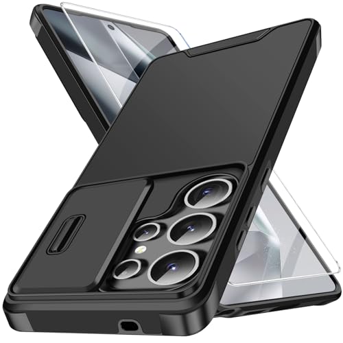 Handyhülle für Samsung Galaxy S24 Ultra Hülle mit Schutzfolie Und Slide Camera Cover Kameraschutz, Schutzhülle Militärschutz Stoßfeste Kratzfeste Panzerhülle für Samsung S24 Ultra 5G Tasche (Schwarz) Handyhülle für Samsung Galaxy S24 Ultra Hülle mit Schutzfolie Und Slide Camera Cover Kameraschutz, Schutzhülle Militärschutz Stoßfeste Kratzfeste Panzerhülle für Samsung S24 Ultra 5G Tasche (Schwarz) von Vaki