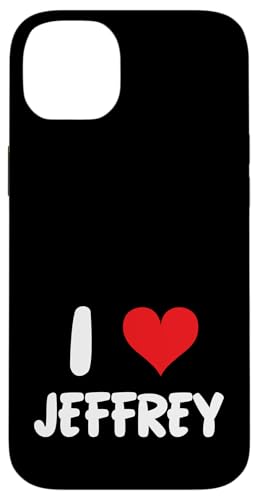 Hülle für iPhone 14 Plus I Love Jeffrey - Herz - Name von Valentine Anniversary Apparel for Men Women by RJ