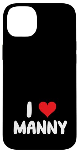 Hülle für iPhone 14 Plus I Love Manny - Herz - Name von Valentine Anniversary Apparel for Men Women by RJ