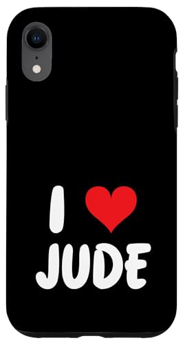 Hülle für iPhone XR I Love Jude - Herz - Name von Valentine Anniversary Apparel for Men Women by RJ