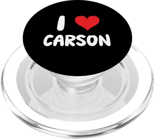 I Love Carson - Herz PopSockets PopGrip für MagSafe von Valentine Anniversary Apparel for Men Women by RJ