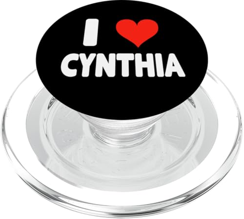 I Love Cynthia - Herz PopSockets PopGrip für MagSafe von Valentine Anniversary Apparel for Men Women by RJ