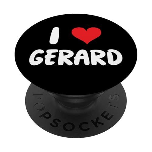 I Love Gerard - Herz PopSockets Klebender PopGrip von Valentine Anniversary Apparel for Men Women by RJ