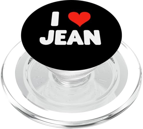 I Love Jeans - Herz PopSockets PopGrip für MagSafe von Valentine Anniversary Apparel for Men Women by RJ