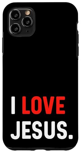 I Love Jesus – Herz – Kirche Religion Gott Bibel Gebet Hülle für iPhone 11 Pro Max von Valentine Anniversary Apparel for Men Women by RJ