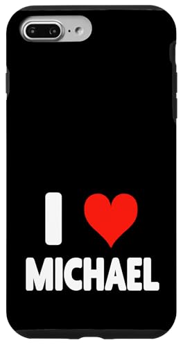 I Love Michael - Herz Hülle für iPhone 7 Plus/8 Plus von Valentine Anniversary Apparel for Men Women by RJ