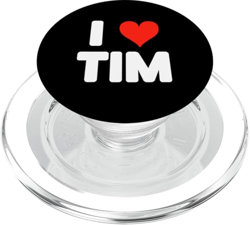 I Love Tim - Herz PopSockets PopGrip für MagSafe von Valentine Anniversary Apparel for Men Women by RJ