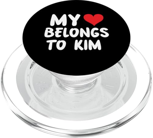 Kim - Mein Herz gehört Kim - Liebe PopSockets PopGrip für MagSafe von Valentine Anniversary Apparel for Men Women by RJ