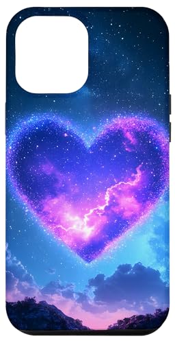 Hülle für iPhone 12 Pro Max Galaxy Herz Valentinstag Himmel von Valentine's Day Designs by Dennex