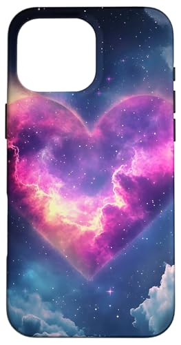 Hülle für iPhone 16 Pro Max Valentinstag Galaxy Herz Muster von Valentine's Day Designs by Dennex