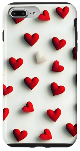 Hülle für iPhone 7 Plus/8 Plus Valentine Herzen Muster Liebe von Valentine's Day Designs by Dennex