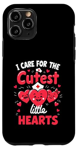 Hülle für iPhone 11 Pro I Care for the Cutest Little Hearts – Nurse Love von Valentine's Day Humour Nurses