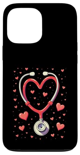 Hülle für iPhone 13 Pro Max Heart Stethoscope Design – Nurse Valentine’s Day von Valentine's Day Humour Nurses