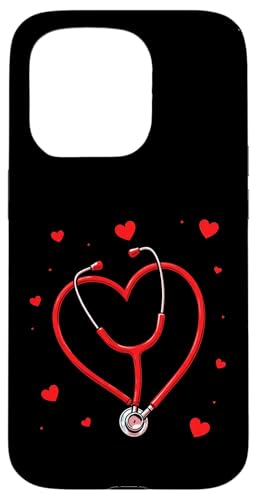 Hülle für iPhone 15 Pro Heart Stethoscope Design – Nurse Valentine’s Day von Valentine's Day Humour Nurses