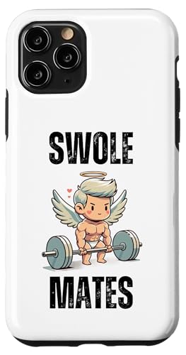 Hülle für iPhone 11 Pro Swole Mates Muscle Cupid lustiges Fitnessstudio zum Valentinstag von Valentine's day workout Apparel Co.