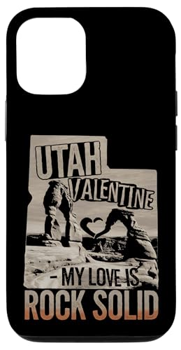 Hülle für iPhone 12/12 Pro Utah Valentine Meine Liebe ist felsenfest von Valentines Day State Outline Tees for Love Couples