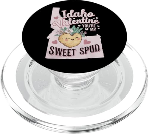 Idaho Valentine Du bist meine süße Spud Romantic State Love PopSockets PopGrip für MagSafe von Valentines Day State Outline Tees for Love Couples