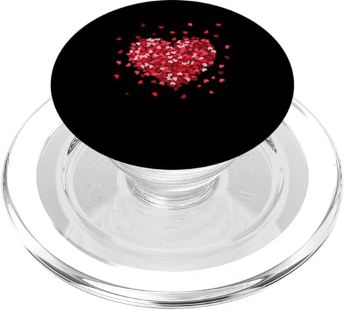 Herzdesign, Grafik-T-Shirt zum Valentinstag, für Damen, rote Herzen PopSockets PopGrip für MagSafe von Valentines Day Women Clothing