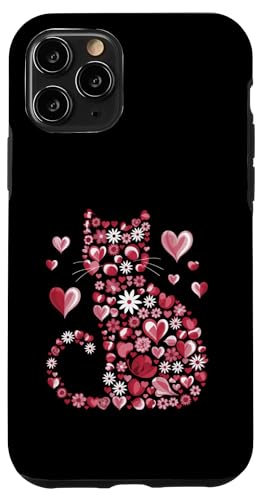 Hülle für iPhone 11 Pro Damen Valentinstag Katzenliebhaber Meowintines Kleidung von Valentines Day Women Clothing