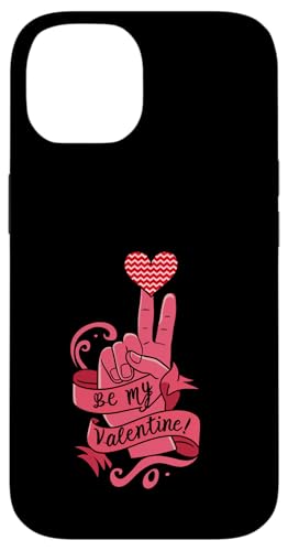 Hülle für iPhone 14 Hearts Day Peace Sign Be My Valentine Graphic Tee für Damen von Valentines Day Women Clothing