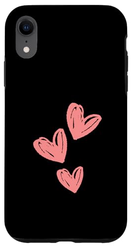 Hülle für iPhone XR Rosa Herzen Valentinstag Frauen Herzen Tag Kleidung von Valentines Day Women Clothing