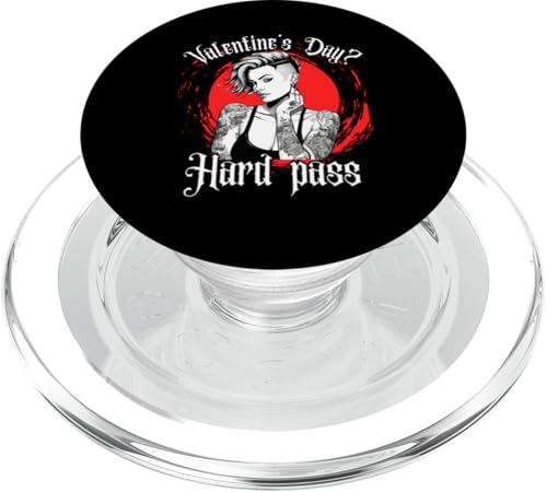 Spruch für die tätowierte Single Frau zu Anti Valentinstag PopSockets PopGrip für MagSafe von Valentinstag Spruch Single Frauen Valentinstag