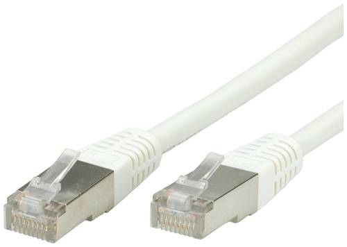 Value 21.99.1366 RJ45 Netzwerkkabel, Patchkabel CAT 6 S/FTP 5.00m Weiß 1St. von Value